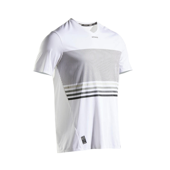 TEE SHIRT DE TENNIS HOMME TTS 900 LIGHT BLANC NOIR, photo 11 of 10